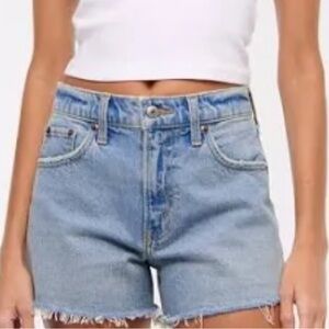 Abercrombie & Fitch 90s relaxed cutoff shorts high rise
